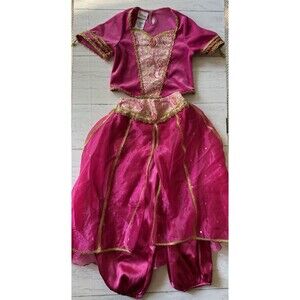 Disney Store Aladdin Princess Jasmine Size Small 6/6X Pink Costume
